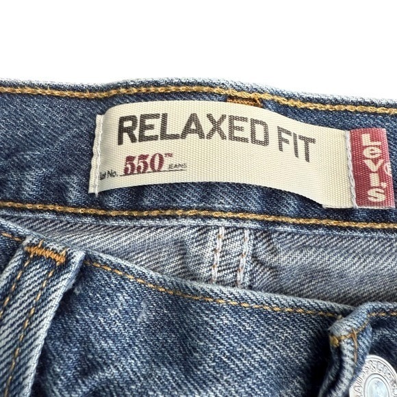 Levis 550 Relaxed Fit Jeans Mens 36x36 Medium Wash‎ Denim Classic (Fits 36x34) - Picture 4 of 10